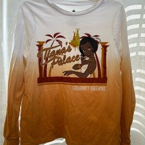 Disney Tiana's Palace Long Sleeve Tee - Orange and White
